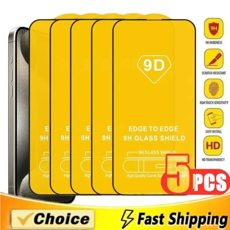 5ks ochranné sklo pre iPhone 16 15 14 13 12 11 Pro Max 14 15 15Plus Obraz