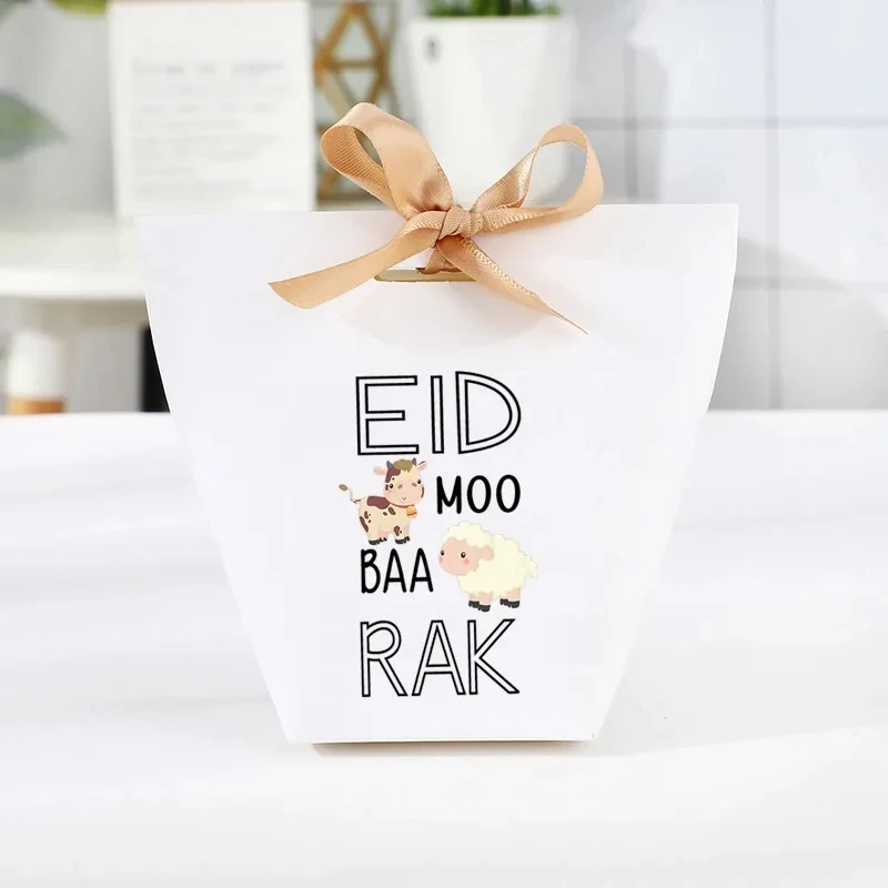 5ks ovčie kravy Happy Al-Adha Candy Darčekové boxy Eid al-Fitr Mubarak Moslimský islamský ramadán Kareem Iftar Desial Party Decotion