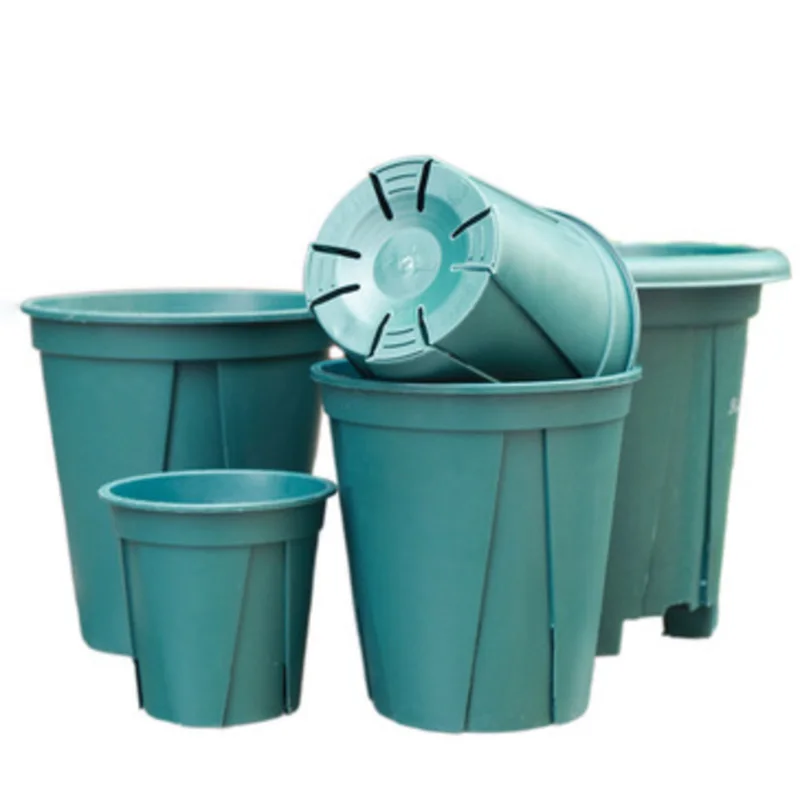 5ks plastové rastlinné kvetinové kvetináče Tray Green Grow Great Plantenpot Garden Peting Tools Tools Cute Nursery Pots Záhradníctvo pre bylinky Sukulenty D4