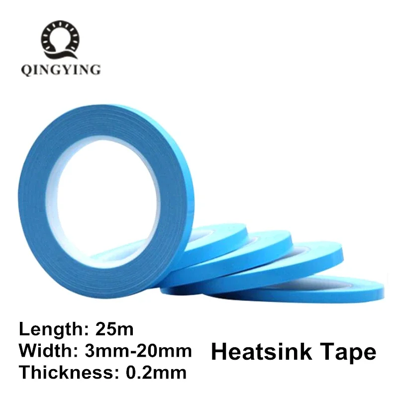 5ks prenosová páska obojstranná tepelná tepelná správanie lepidla šírka pásky 3 mm 5 mm 6 mm 8 mm 10 mm 20 mm pre LED čip PCB CPU Heatsink