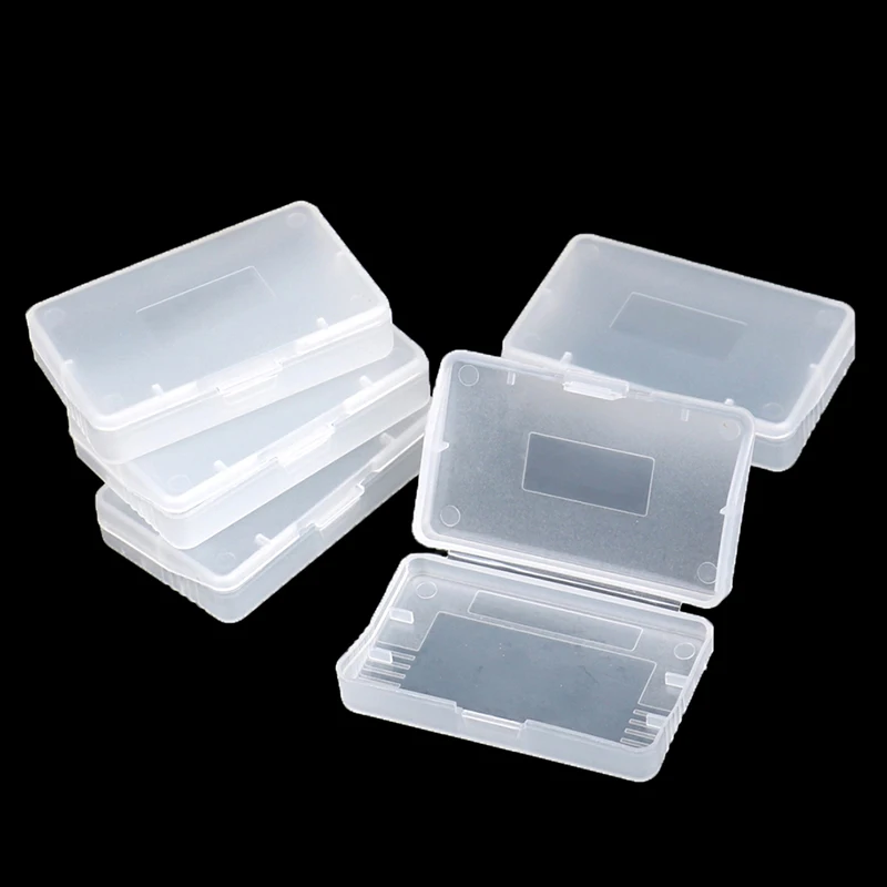 5ks priehľadné herné úložné boxy Zbierka karty Protect Ochrana proti prachu Cover Case Game Case pre hru Boy Advance GBA GBASP