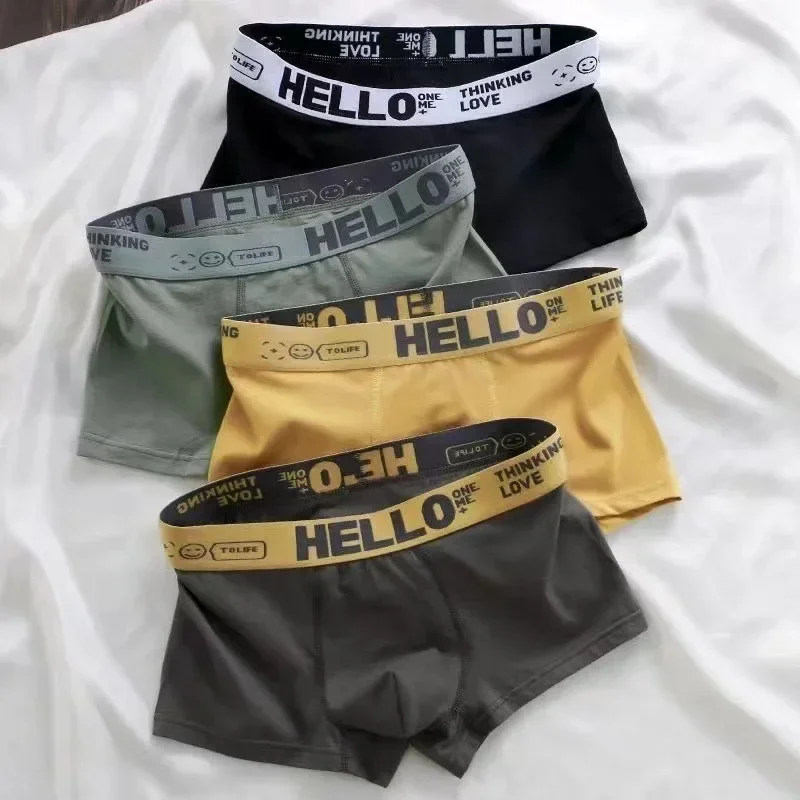 5ks pánske spodné prádlo mužské boxerky Sexy spodky Pohodlné priedušné módne chlapci nohavičky spodná bielizeň Boxershorts Men