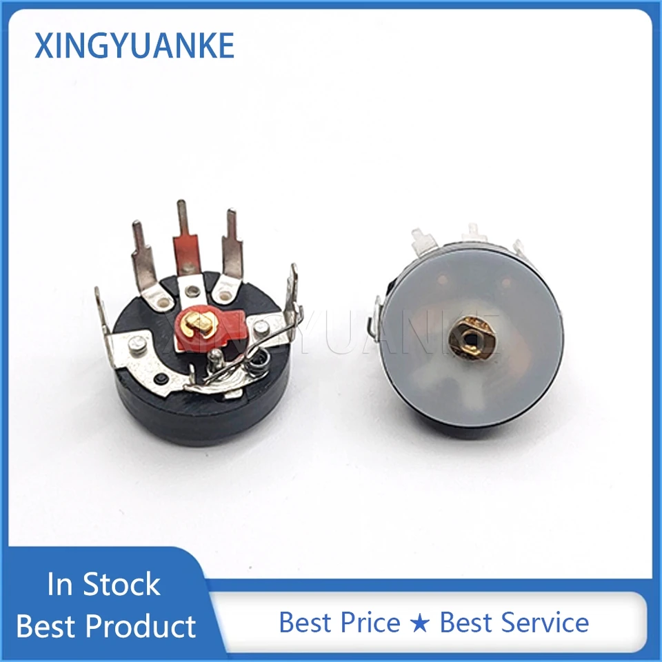 5ks RV16MM Rádio prehrávač Hráča výkonný zosilňovač Objem Potentiometer s prepínačom 5-kolík B10K B50K Priemer 16 mm