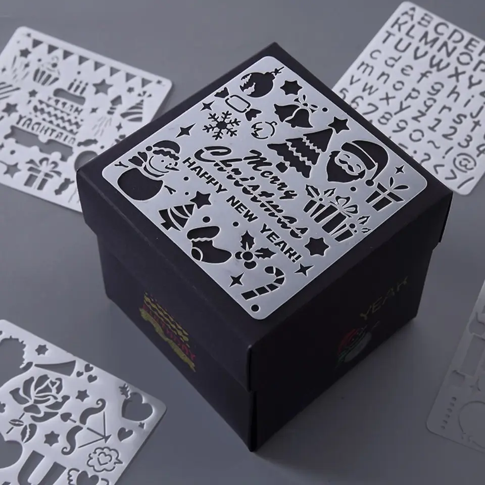 5ks/set DIY Crafts Tool Dutiny Stencils Kit