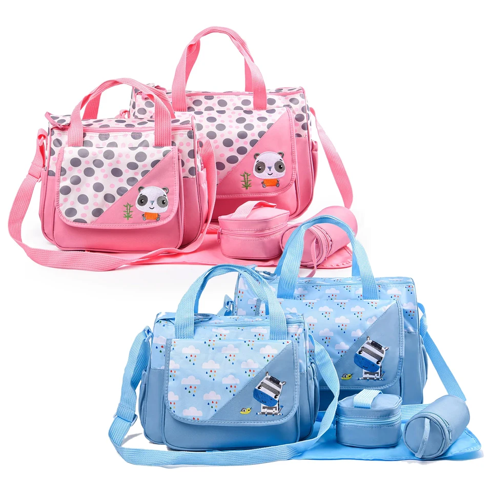 5ks/set veľkú kapacitu nepremokavá plienka materská plienka Mommy taška ľahká prenosná prenosná multifunkčná matka a detská taška