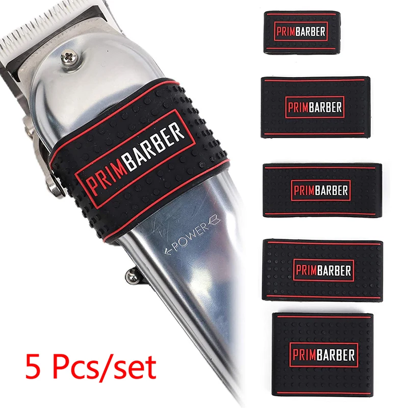 5ks/set zastrihávací grip Bather Clipper Grip Gu Guma proti posúvati dizajn holičský bicykel Rovkoverky Kaderné kaderné prstene