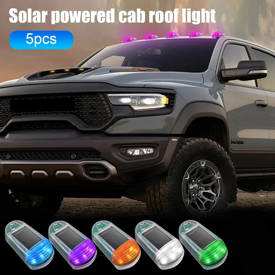 5ks solárne strecha farebné autá modifikácie Modifikácia Varovné svetlo kompatibilné s Dodge Ram 1500 - 5500 a 2003-2018 Pickup