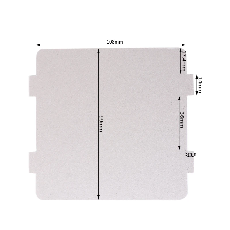 5ks sľudové dosky plachty Mikrovlnná rúra Časť 108x99mm kuchyňa pre midea Drop Shipping