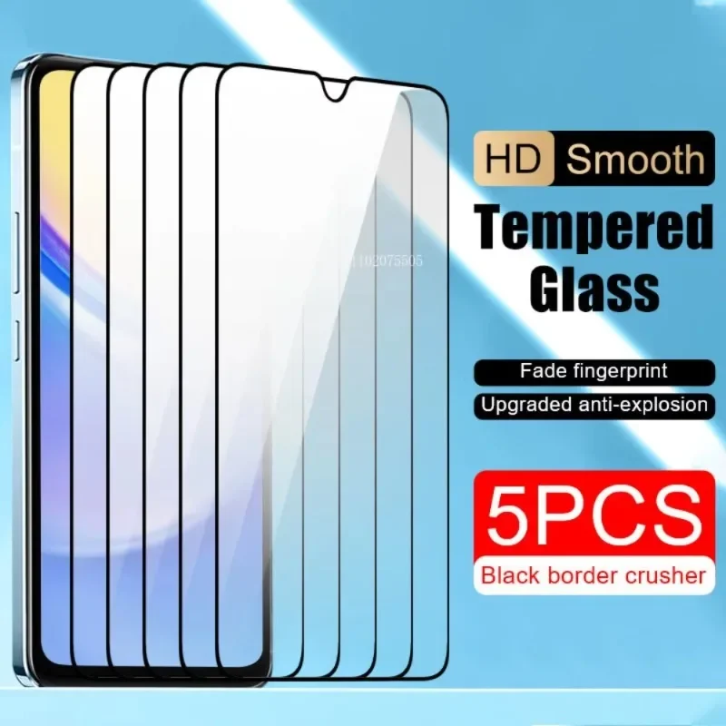 5ks temperované sklo pre Samsung Galaxy A06 A16 A35 A34 A25 A24 A15 A05 A05S A04 A04E A22 5G A14 A13 A12 A12 A52 A72
