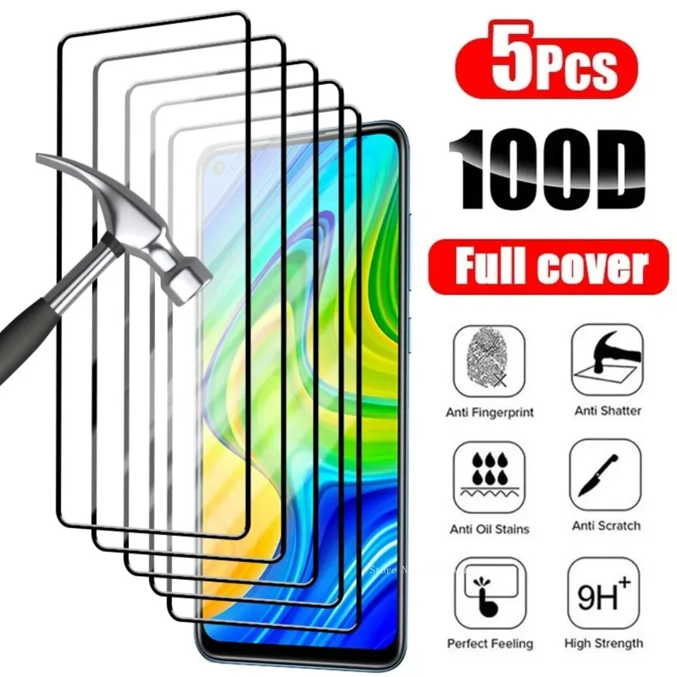 5ks temperované sklo pre Xiaomi Redmi Note 12 11 Pro Plus 10 9 8 Pro 7 11S 10S 9S Ochranná obrazovka pre redmi 9 10 10c 9a 9t 8 7