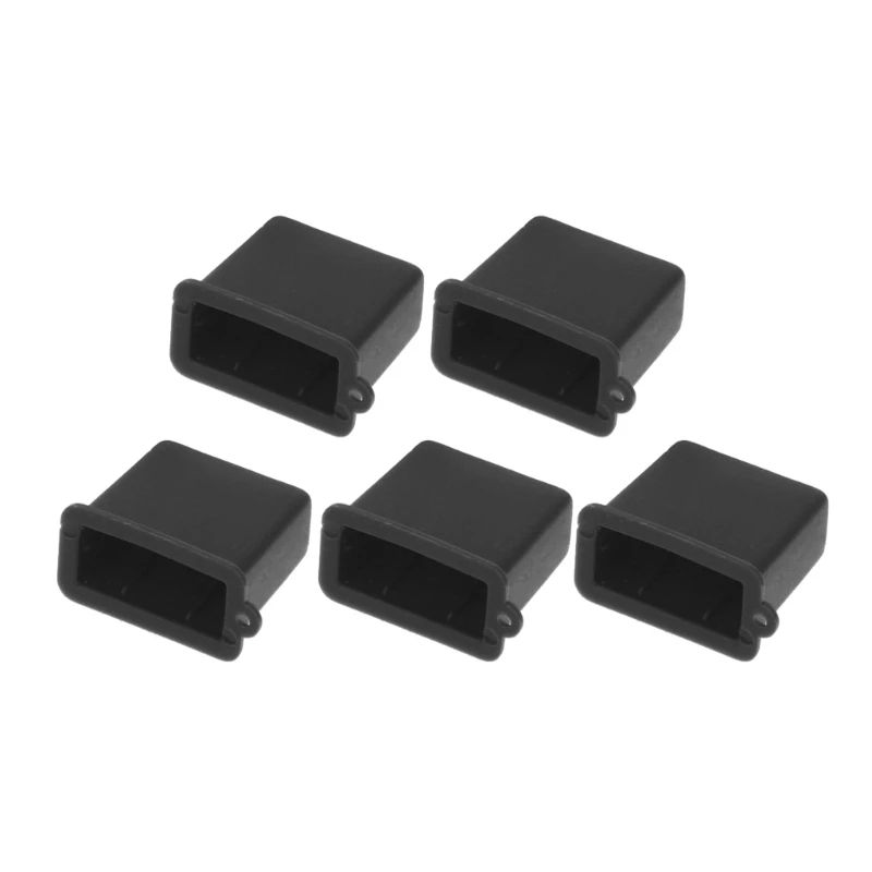 5ks USB typ samčieho zátkovacieho uzáveru kryje ochranný kryt plast