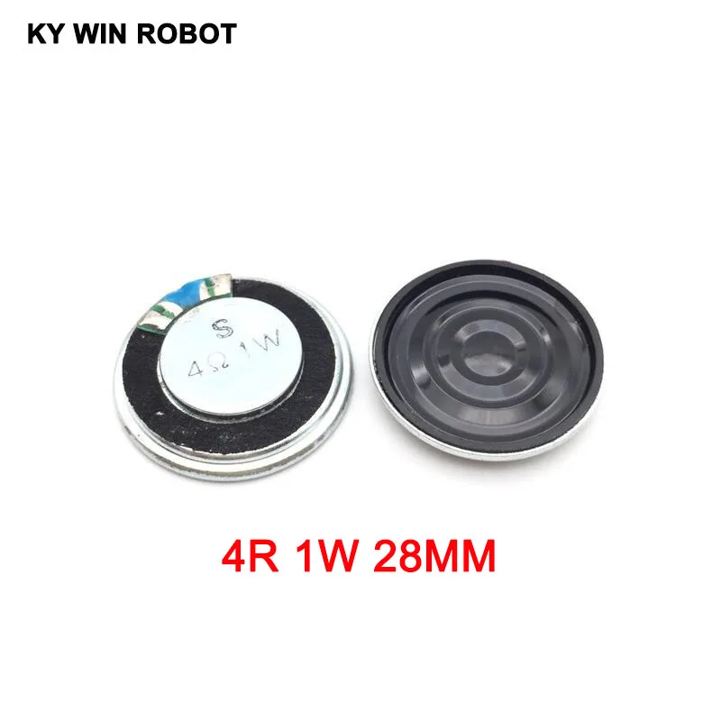 5ks/veľa nového ultra tenkého mini reproduktora 4 ohmov 1 watt 1w priemer reproduktora 28 mm 2,8 cm hrúbka 5 mm