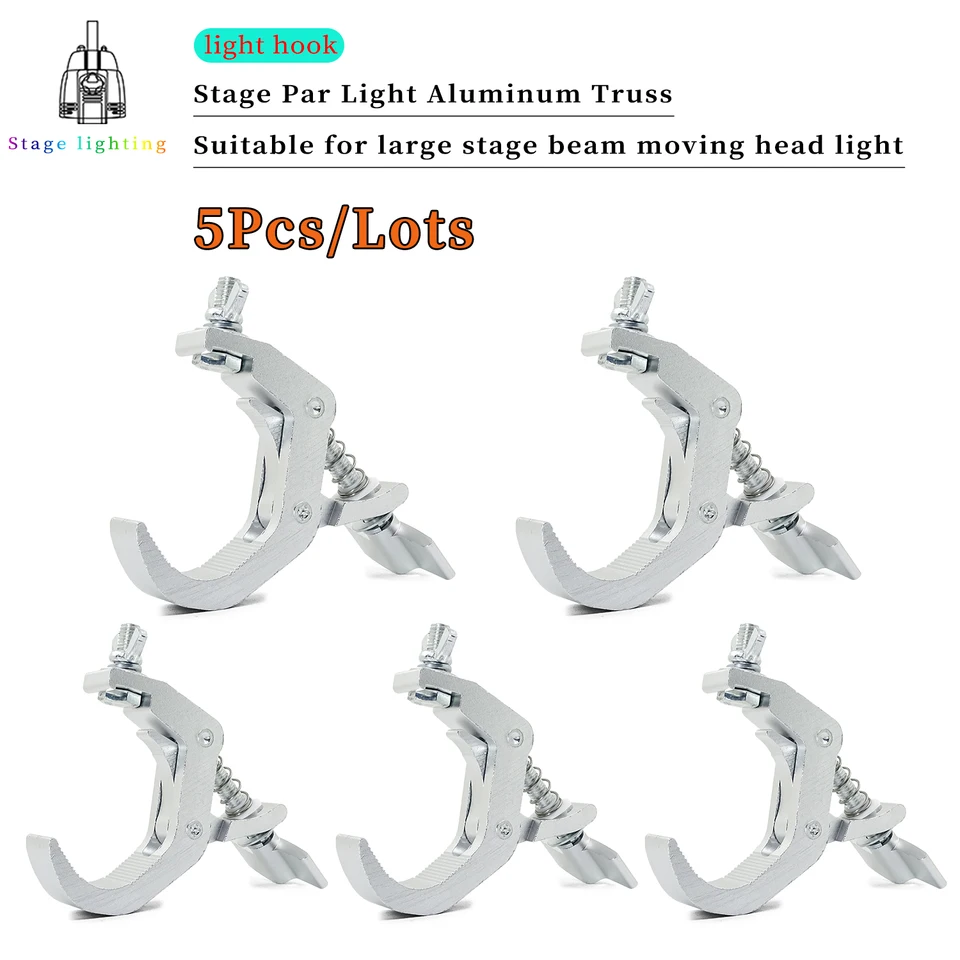 5ks/veľa zliatiny Alumimun Clamp Clamp 150 kg 40-60 mm hanger Hook Bracket Stage Drasiteľné ťažké hák divadla DJ Lighting Kit scéna LIG