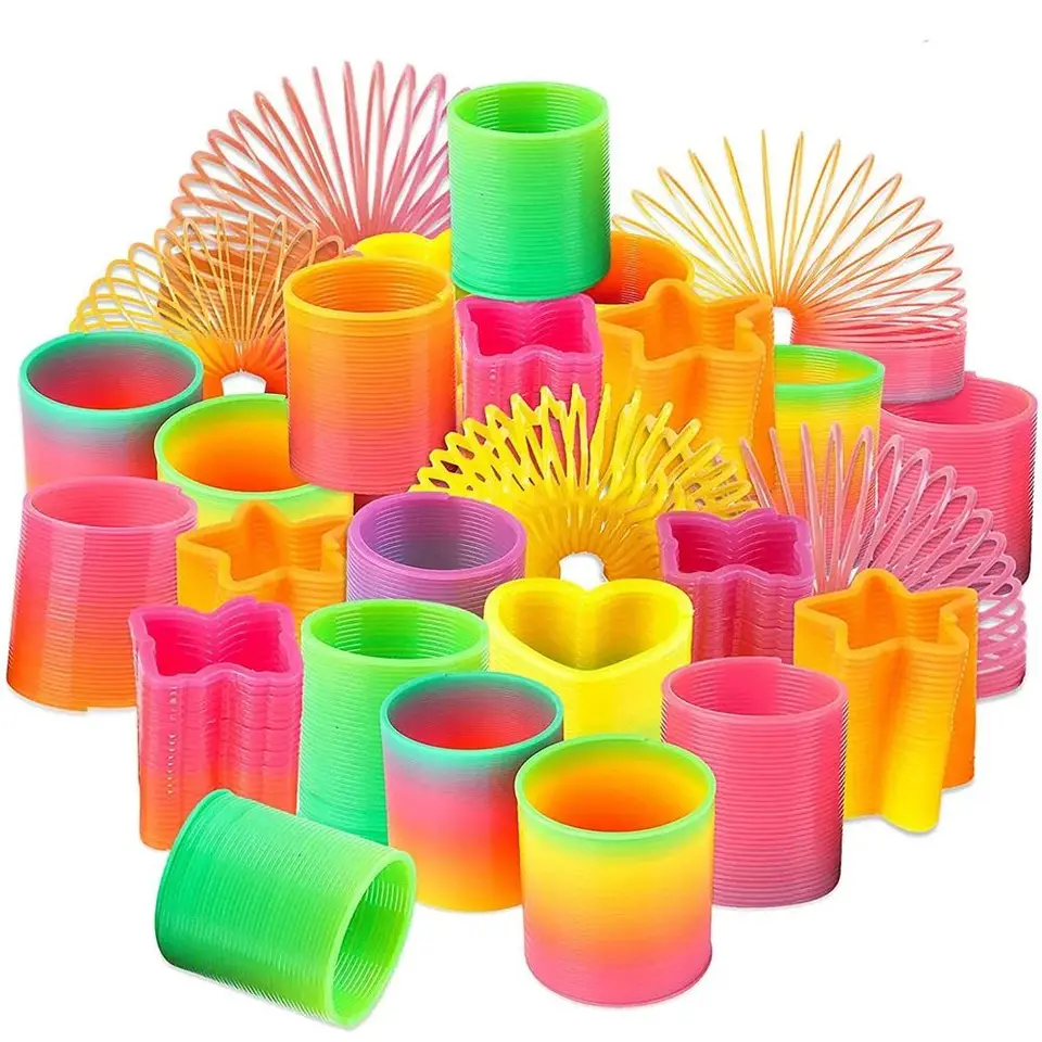 5ks viac tvaru Rainbow Magic Springs Hračky plastové deti Dievčatá Kreatívna jarná civená narodeninová oslava uprednostňuje goodie tašku