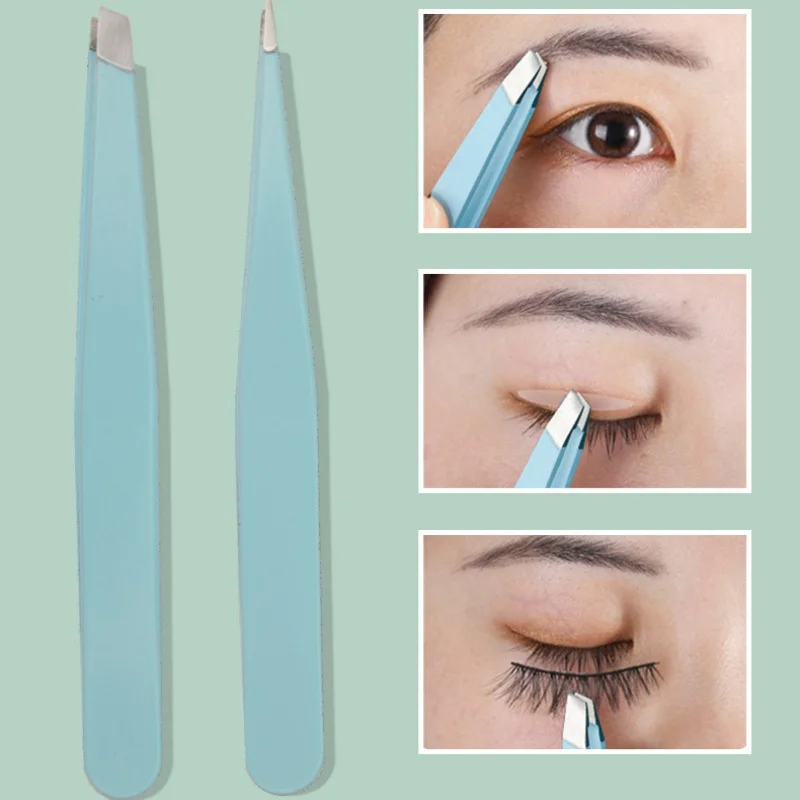 5ks vysokokvalitné obočie Tweezer Hair Beauty Krás jemné chĺpky Slova z nehrdzavejúcej ocele Šikmé obočie