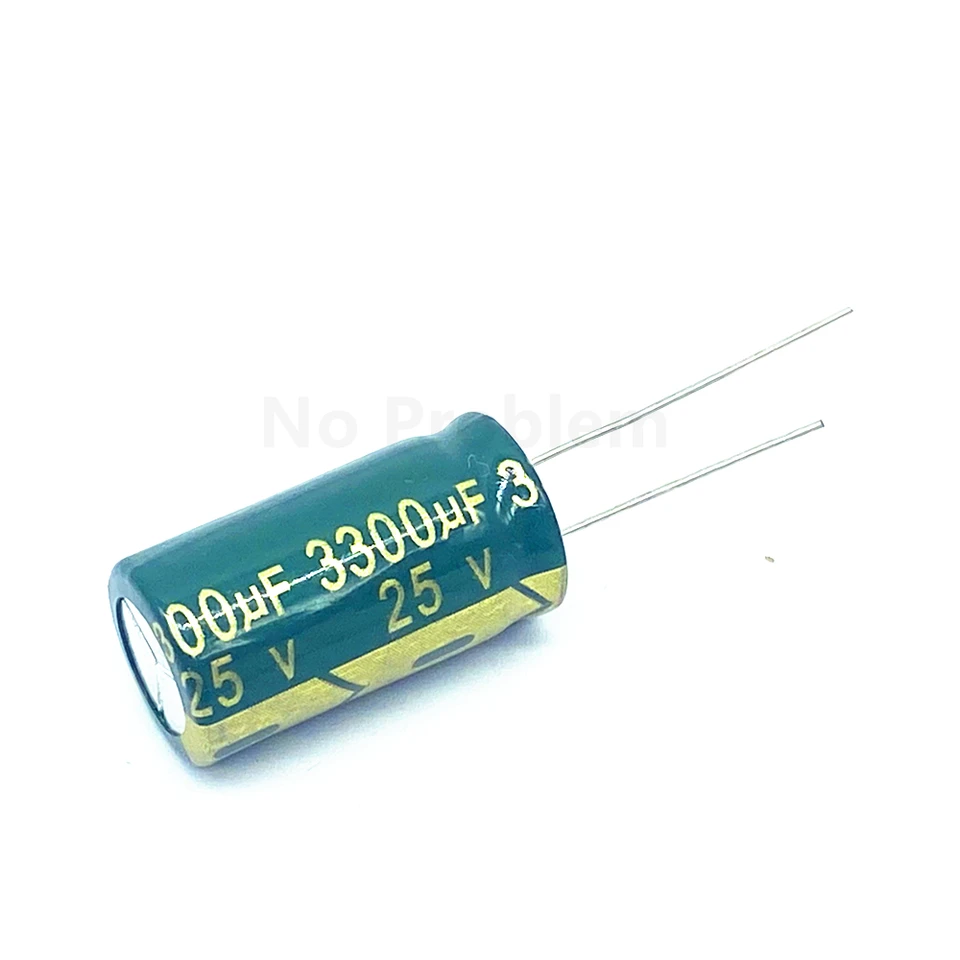 5ks/časť 3300UF25V Hliník Elektrolytický kondenzátor Veľkosť 13*25 mm 25 V 10UF 20%
