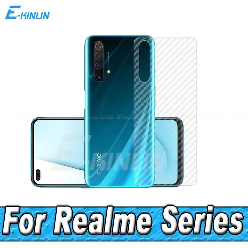 5ks/šarža 3D chránič zadnej obrazovky uhlíkových vlákien pre Realme 9i 8i 7i 6i 8s 6s 5 6 7 8 9 Pro Plus Plus Cover Cover Film (nie sklo)