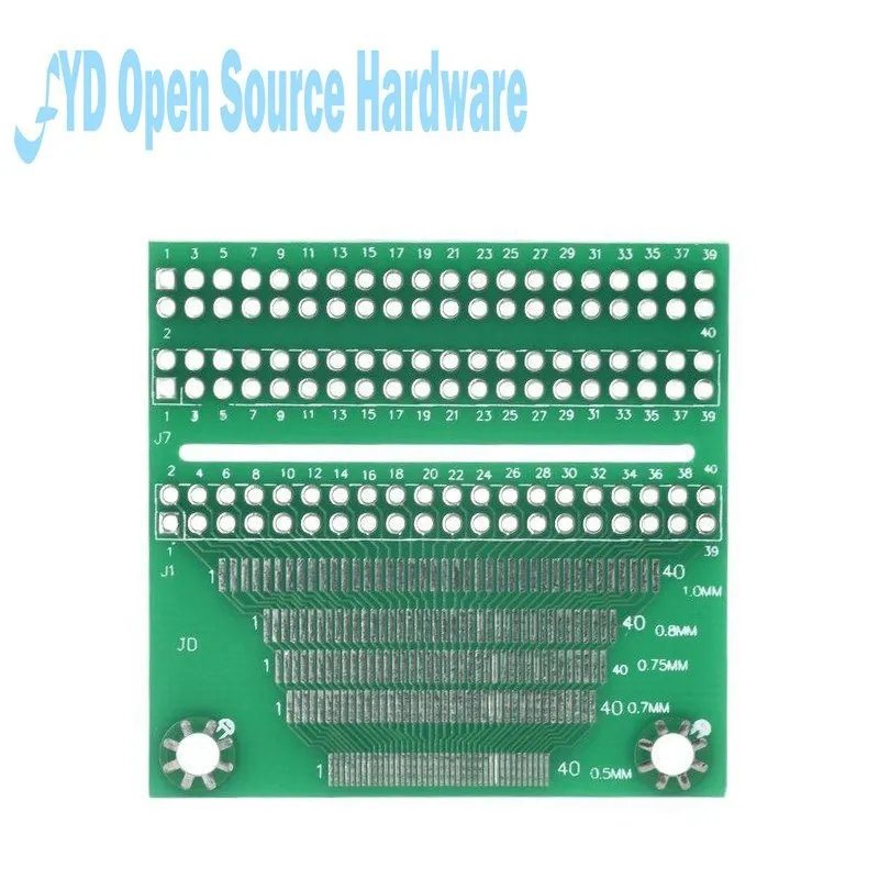 5ks / šarža 40PIN Multifunkčné adaptérové ​​dosky Testovacia doska Universal Board Gong Corning Dosky Rozstup 0,5-1,0 mm