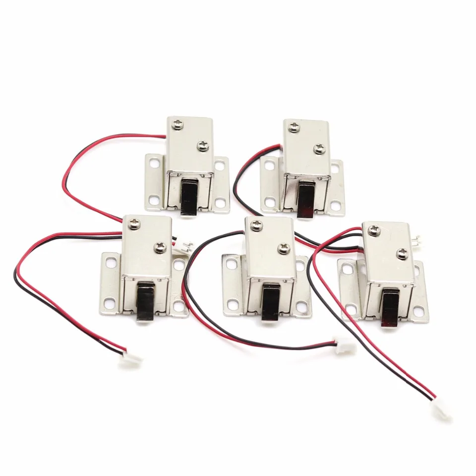 5ks/šarža Mini malá veľkosť solenoid elektromagnetická elektrická regulačná skrinka Zásuvka DC 12V/DC 5V/6V