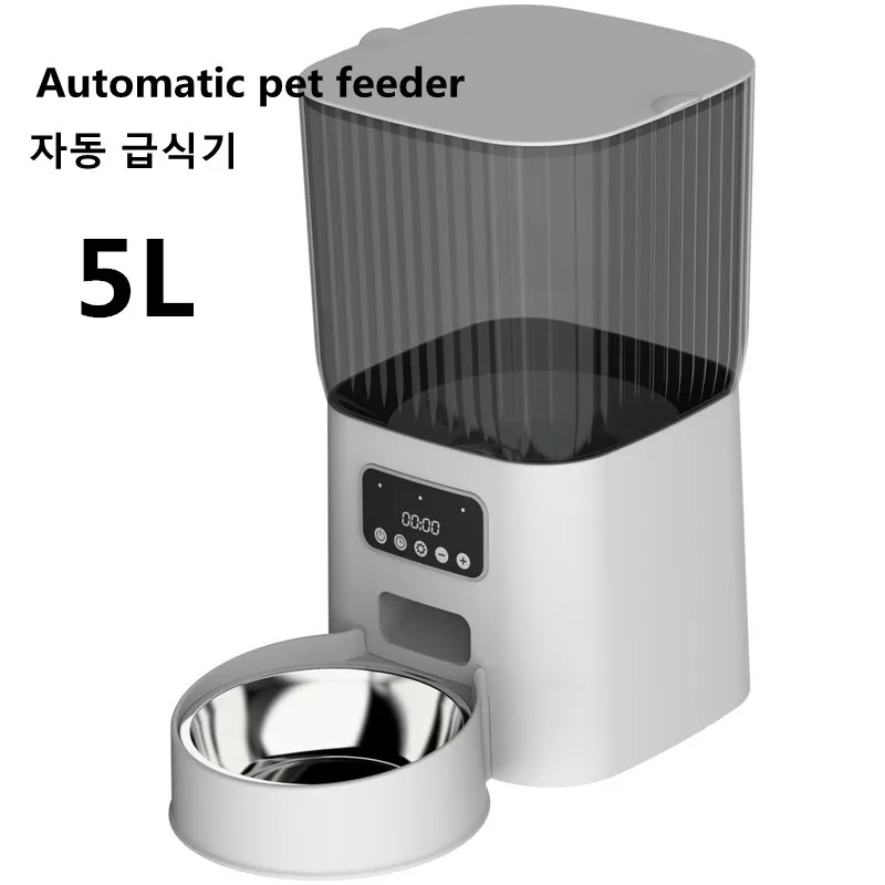 5L Automatické kŕmidlá pre mačky Dogy Automatické dávkovač načasovaný domáci kŕmny kŕmny kŕmny mačička Automatické jedlo Cat Cat Cat Comedouro Gato 고양이밥그릇
