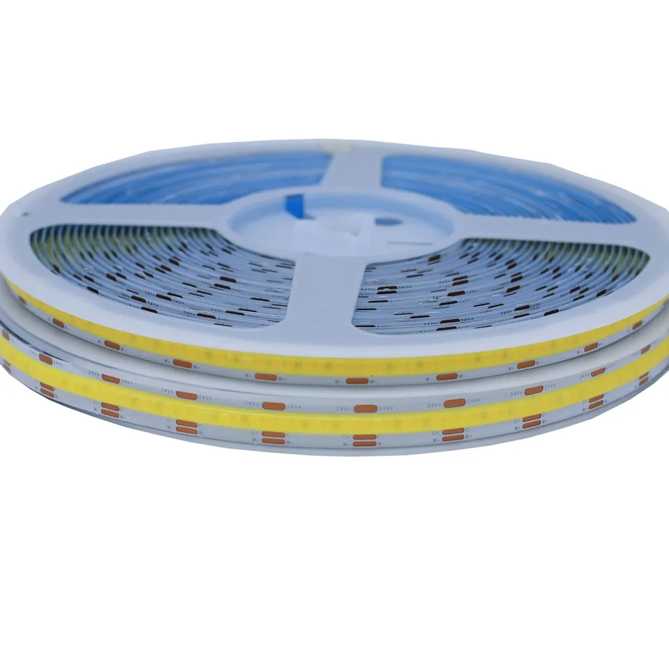 5m 10m FCOB CCT LED pásová páska 624 608 LED diódy Hohe Dichte Flexibilný FOB COB 10 mm LED-Leuchten RA90 2700K ZU 6000K Lineárny dimmble