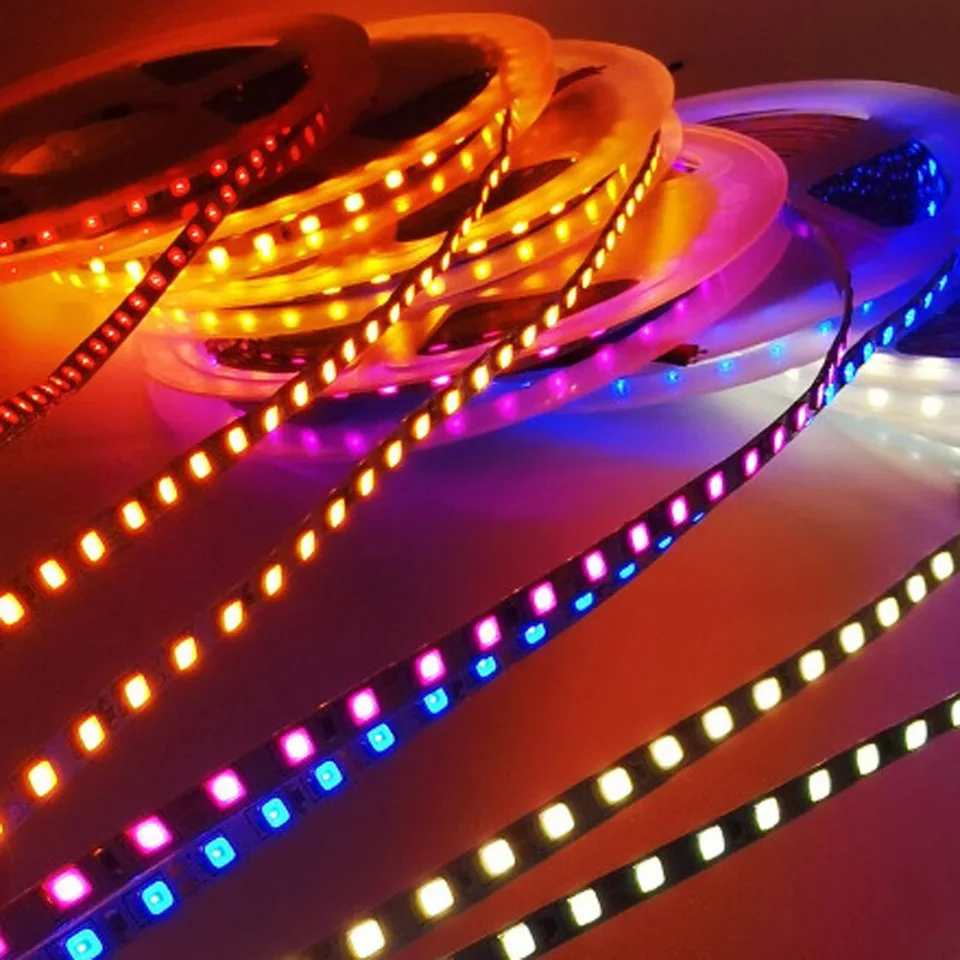5m 4 mm 5 mm úzky LED pásik Flexibletape Podsvietenie Rask 3000K Prírodná biela