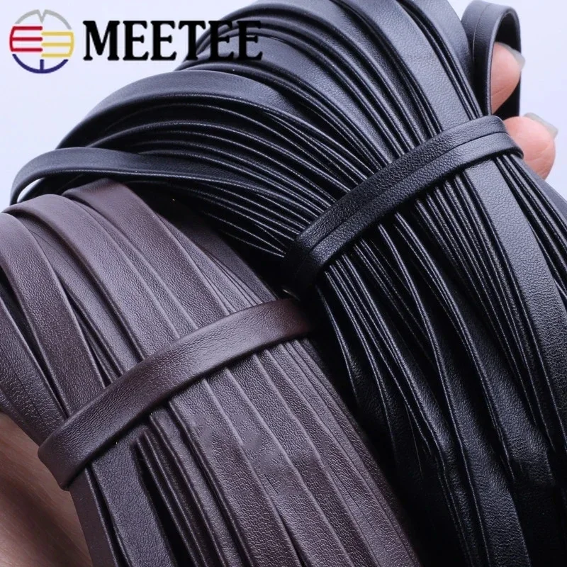 5METER Meetee 4-50 mm mäkký plochý PLAT PLATKA PUNÁ STRÁNKA ROPE