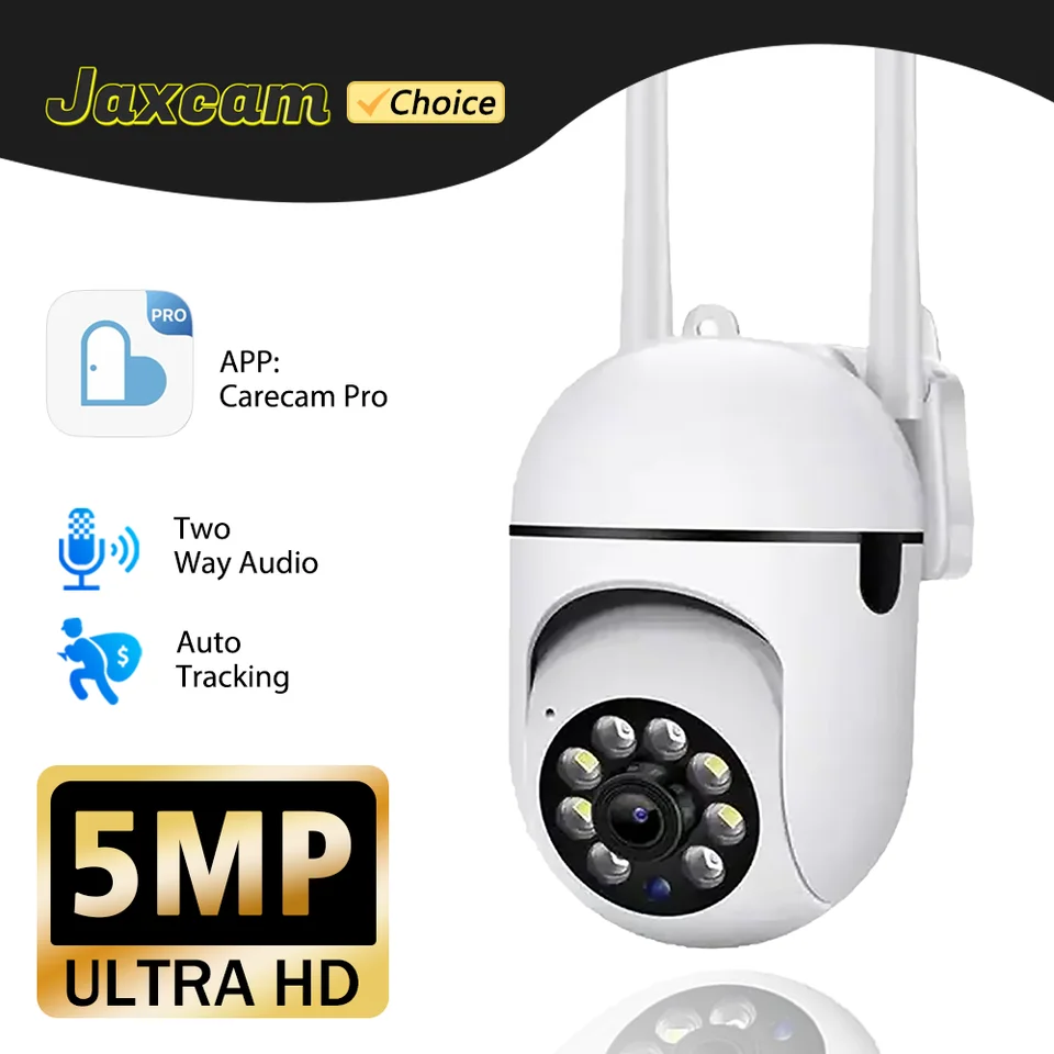 5MP WiFi PTZ Mini fotoaparát interiérová detekcia ľudskej detekcie dohľad nad kamerou Domov Monitor ochrana bezpečnostnej ochrany IP fotoaparát Carecam Pro App