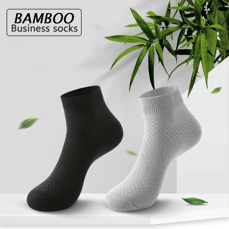 5Pairs High Kvalitné pánske bambusové ponožky Fiber Business veľkej veľkosti EÚ 45 46 47 48