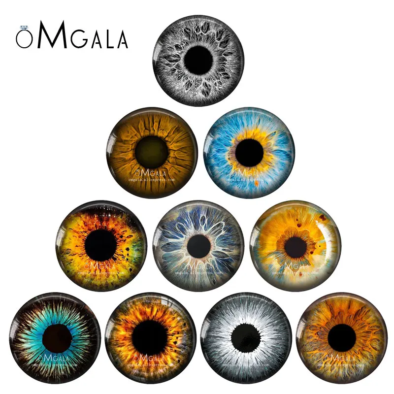 5pairs/taška 14 mm očné čipy vhodné pre Blythe Doll Super Thin Resp Glass Glass Cabochons DIY príslušenstvo Objemové predmety Veľkoobchod