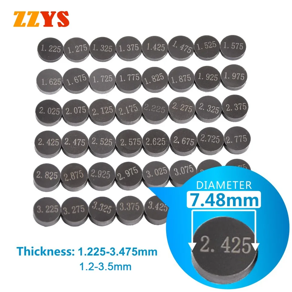 5pc 7,48 mm motocykel Nastaviteľný ventil tesnenia shimová podložka Súprava Cams pre Suzuki GSX-R600 GSXR600 GSXR GSX-R 600 GSF1250SA Bandit ABS