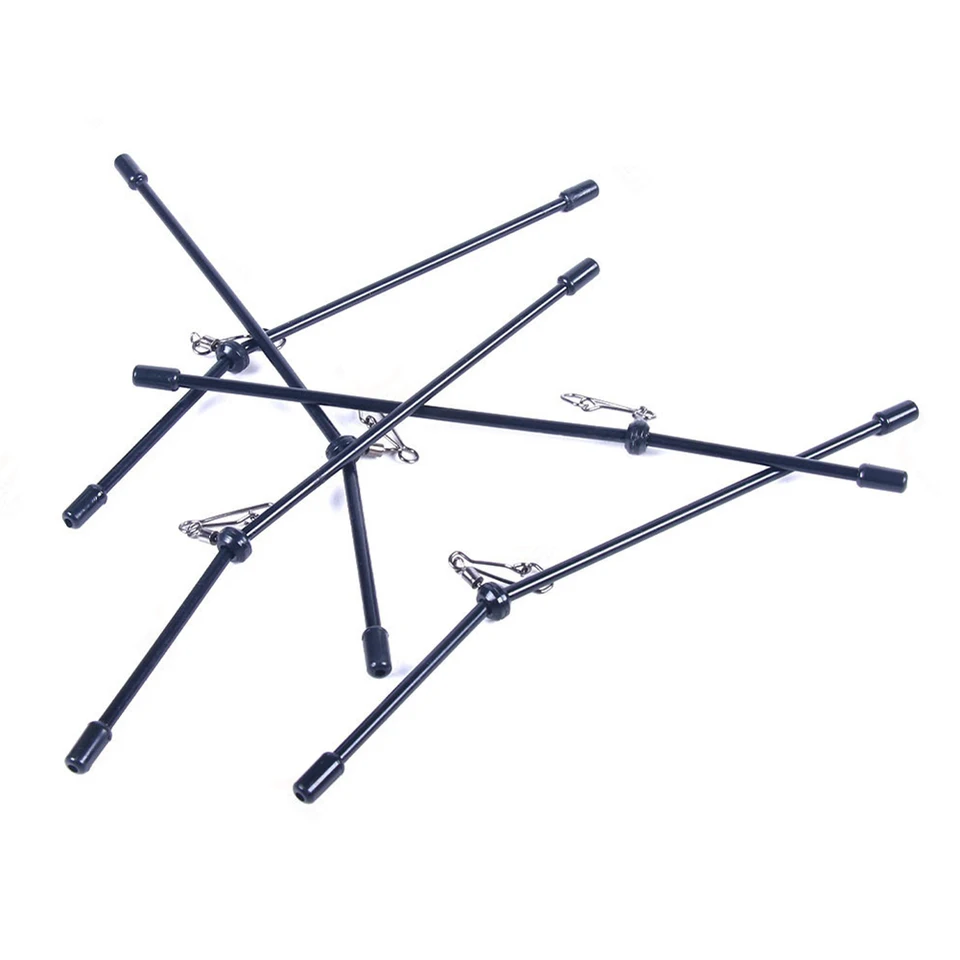5pc Feeder Fishing Proti zapadajúci výložník s valcujúcim otočným protivozným ramenom s rybárskymi konektormi Rybárov