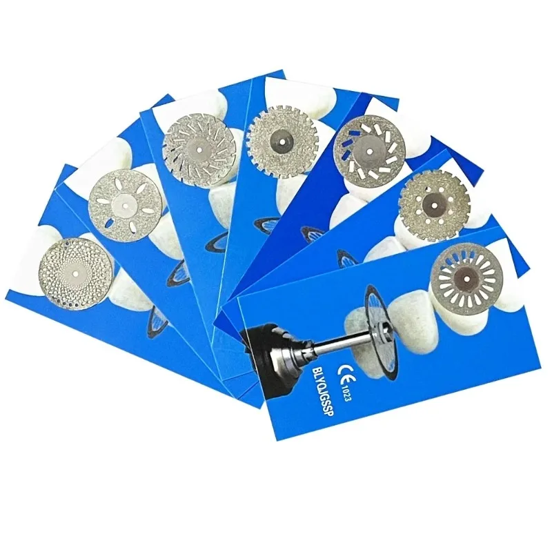5pc/set Diamond Rezací disk 22 mm ultra tenký obojstranný piesok Porcelánový diamantový disk Diamond Disc Dentistry Leštiace nástroje