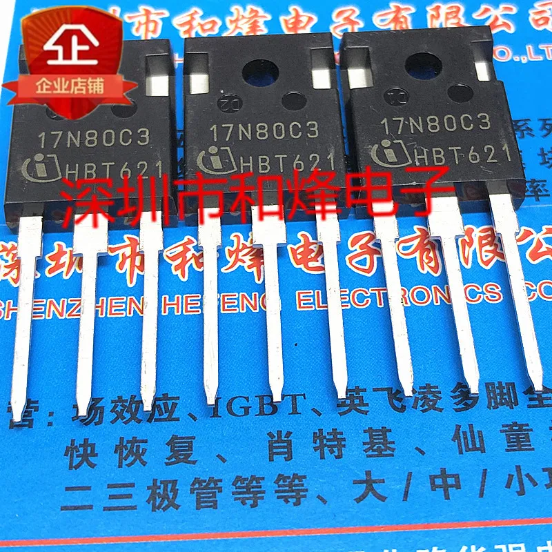 5PCS-10PCS 17N80C3 SPW17N80C3 TO-247 800V 17A Originál na akciách ZÁRUKA KVALITY Kvalita