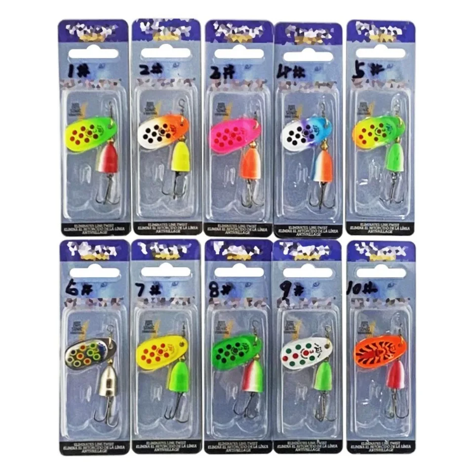 5pcs 2024 Flowin Spoon Metal Wobbler Fishing Laste Flitre kovové rotujúce spinner lyžica 5G 6G 8G 9G 11G Farba Náhodná kľuková návnada