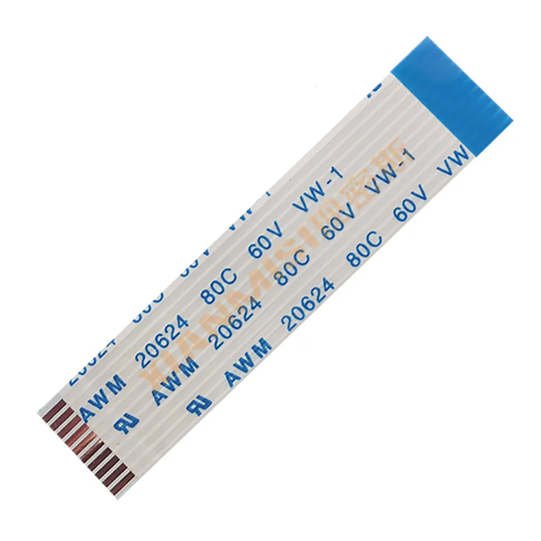 5pcs 5/6/7/8/9/10/15/20/30/40 PIN FFC FPC AWM 20624 80C 60V VW-1 1,0 mm 1 mm Plochý flexibilný kábel 5/10/15/30 cm