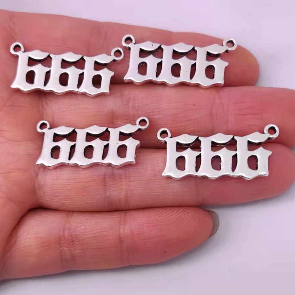 5pcs 666 Devil Pendant Angel číslo Pendant Charm Minimalistické šperky pre domácich majstrov 111 222 333 444 555 777 888 Doplnky žien muž
