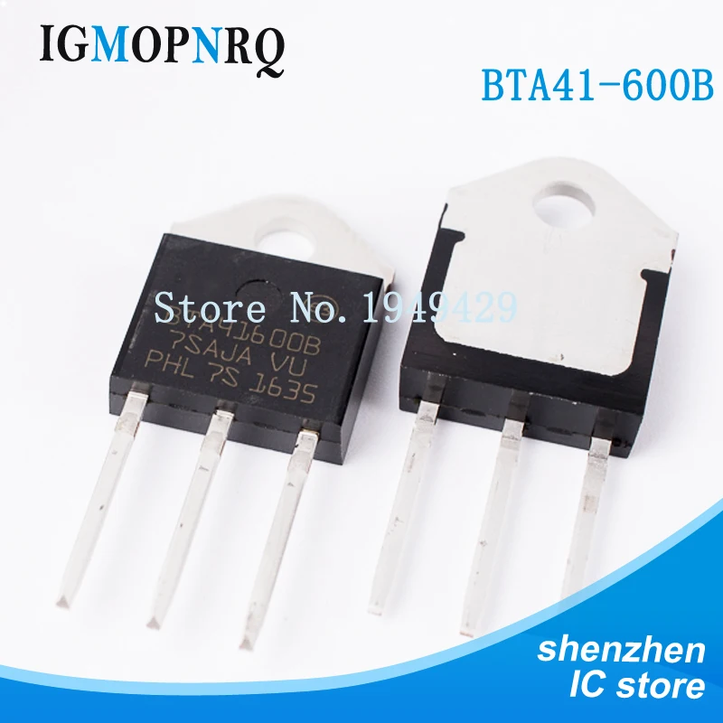 5PCS BTA41-600B BTA41600B BTA41-600B TRIACS 40 AMP 600 700 800 Volt to-3p BTA41-700B BTA41-800B BTA41700B BTA41800B