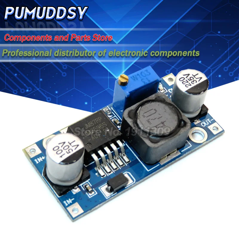 5pcs DC-DC Krok nadol prevodník Modul LM2596 DC 4.0 ~ 40 až 1,3-37V