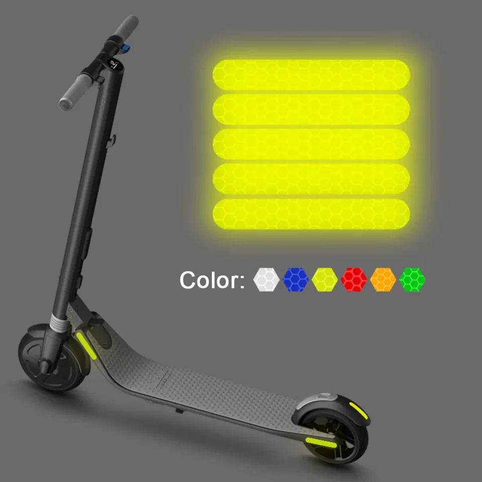5pcs Electric Scooter Night Reflex bezpečnostná nálepka pre deväťbot ES1 ES2 ES3 ES4 E22 E25