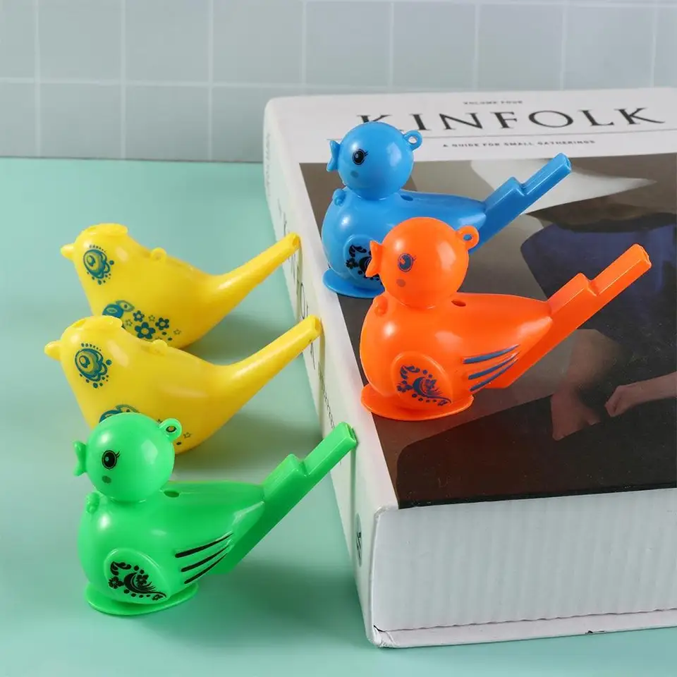 5pcs hluk výrobcu hračky Funny Water Bird Whistle kreslenie farebné píšťalky píšťalky Vzdeláva