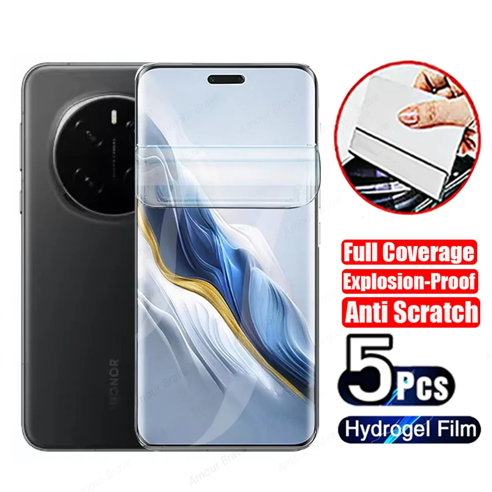 5pcs Hydrogel Film for Honor Magic 7 6 5 4 Pro Chránič obrazovky pre Honor 200 100 90 70 50 Lite Pro X9B X9A X8B X7A Not