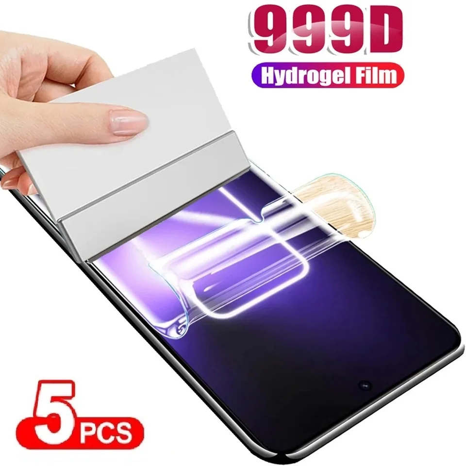 5pcs Hydrogel Film pre Realme GT 5 Master Edition Explore Screen Protector pre Realme GT Neo 5 3T 3 2 Pro Clear Front Soft Cover Soft Cover