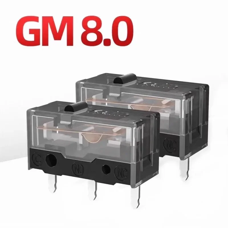 5pcs Kailh Micro Switch 80M Life Gaming Micro Switch 3 Pin Black Dot Používa sa na počítači myši vľavo pravé tlačidlo Kailh GM8.0