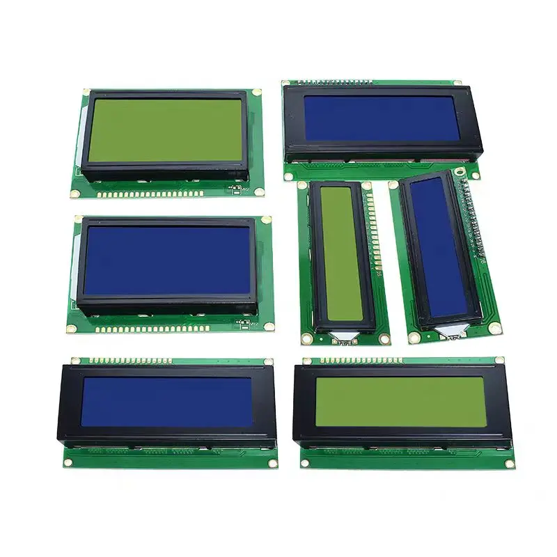 5pcs LCD1602 LCD 1602 2004 12864 Modul modrá zelená obrazovka 16x2 20x4 znak LCD displeja modul HD44780 Ovládač