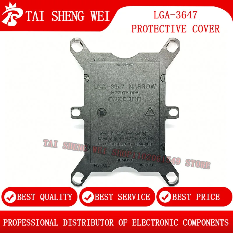 5pcs LGA3647 3647 H77975-005 H77975 OPRAVNÁ OPRAVA Základnej dosky Spájnutie BGA CPU Socket Cover Plastový kryt Foxconn
