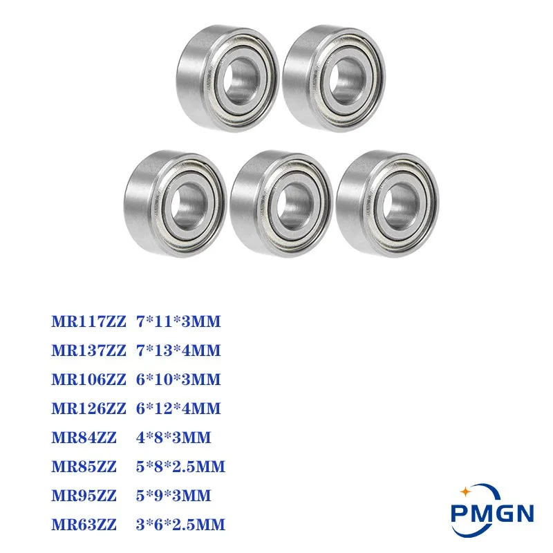 5pcs/lot Deep Groove Ball Lose ložisko MR117ZZ MR137ZZZ MR106ZZ MR126ZZ MR84ZZ MR85ZZ MR95ZZ MR63ZZ MINIATICKÉ MINIORY MINIOSE 7*11*3MM