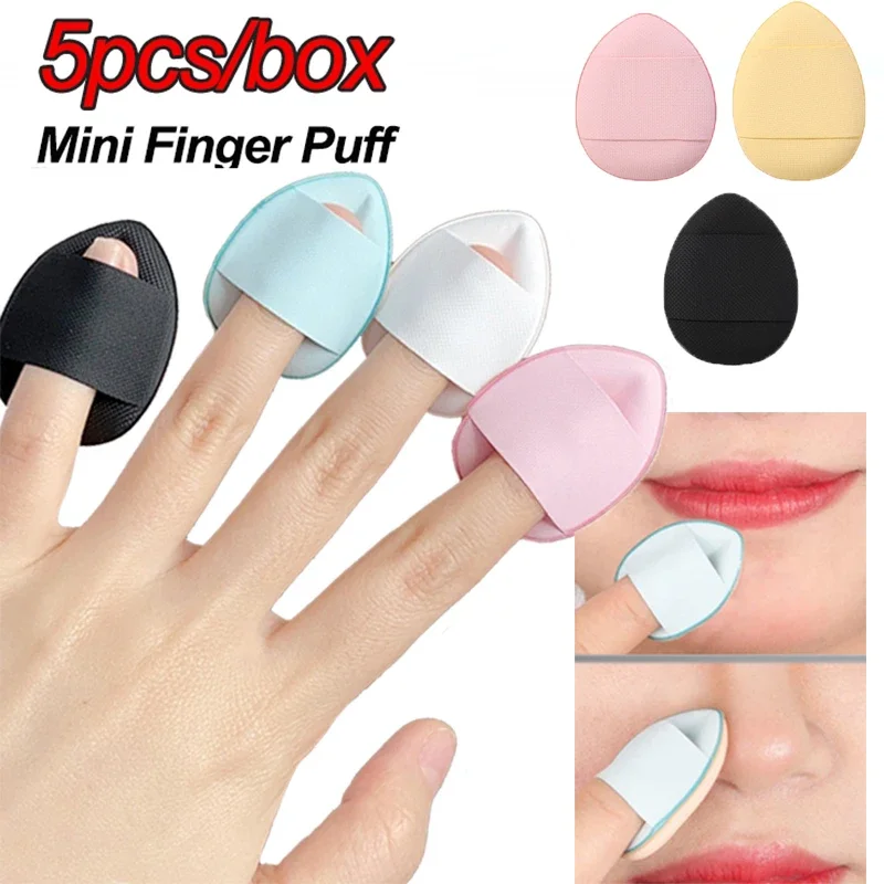 5pcs make -up Puff prst prsty vlhký suchý Použite vzduchový vankúšový korektor zvýrazňovač červenať základný prášok Práškovú tvár kozmetický Puff