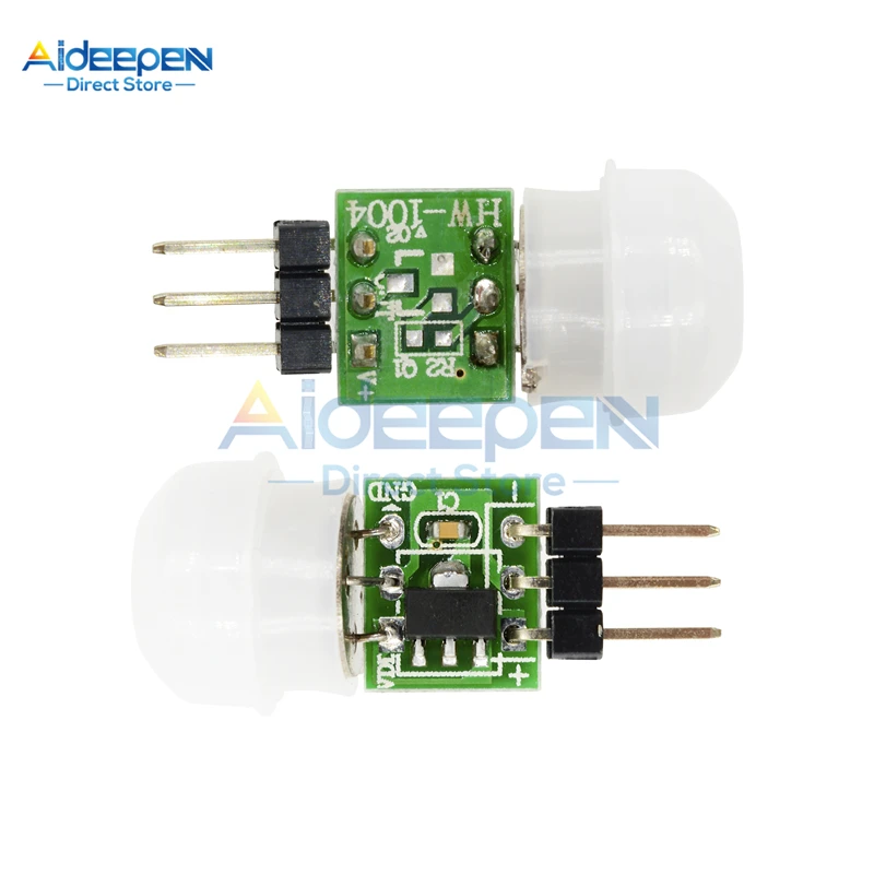 5pcs Mini ir pyroelektrický infračervený PIR Motion Human Sensor Automatický detektorový modul AM312 senzor DC 2.7 až 12V