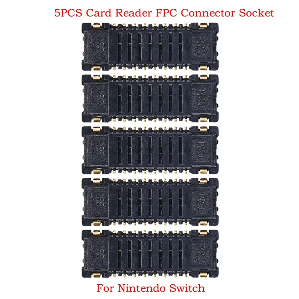 5pcs náhradná pamäť Micro SD TF Card Slot Reader Flex FPC Connector pre Nintendo Switch Contact Socket Plug na 16pin